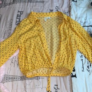 long sleeve crop top